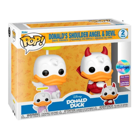 FUNKO POP! DISNEY - DONALD DUCK - DONALDS SHOULDER ANGEL & DEVIL 60806