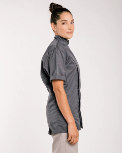 CHAQUETA #2 MC BROCHES GRIS - All In Chef