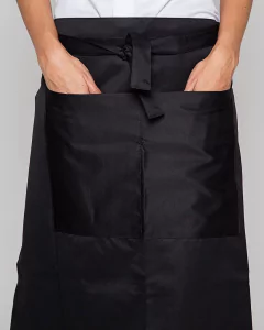 DELANTAL FALDON MEDIO NEGRO - All In Chef