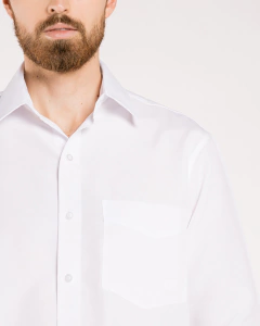 CAMISA MASCULINA MANGA LARGA BLANCA - tienda en línea
