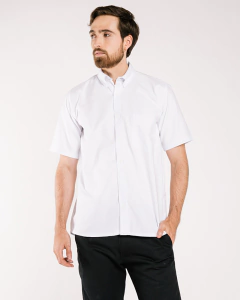 CAMISA MASCULINA MANGA CORTA BLANCA