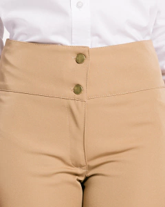 PANTALON FEMENINO PRETINA ANATOMICA CAQUI - tienda en línea