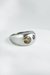 Anillo Circular. Plata 925 con Citrino y Amatista