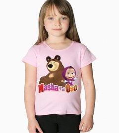 Playera Masha Y El Oso Coleccio 5 Dif Niña Para Todas Tallas - tienda en línea