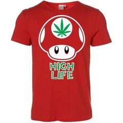 Playera Mario Bross Hongo Alucinogeno High Life Mariajuana