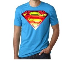 Playera Superman Clasica Logo Cristal Minimalista