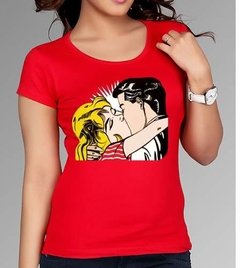 Playera Arte Pop Roy Lichtenstein El Beso 50´s Anuncio - comprar en línea