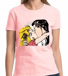 Playera Arte Pop Roy Lichtenstein El Beso 50´s Anuncio - Jinx