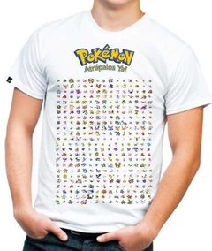 Super Camisa O Playera Pokemon Todos Los Pokemon!!!