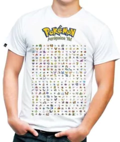 Super Camisa O Playera Pokemon Todos Los Pokemon!!!