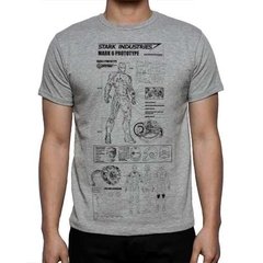 Playera Iron Man Diseño Ingeniero Planos De Traje Tony Stark - tienda en línea