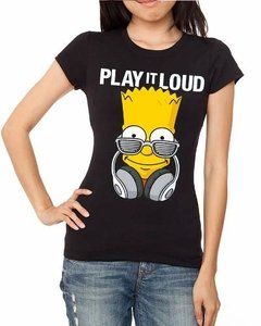 Playera Bart Simpson El Barto Con Audifonos Cool Play