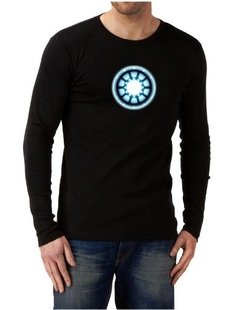 Playera Manga Larga Iron Man Reactor !!!