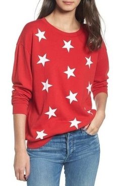 Sudadera Fashion Stars Moda Estrellas Universo Rojo