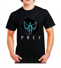 Playera Prey Videojuego Consola Ps4 Logo Azul Especial Editi