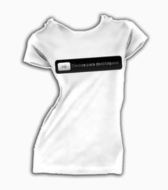 Playera Deslize Para Desbloquear Estilo Iphone Apple Ultimo