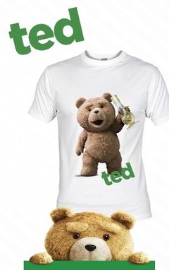 Playera Oso Ted 1, 2 Logo Pelicula Peluche Borracho Tomando