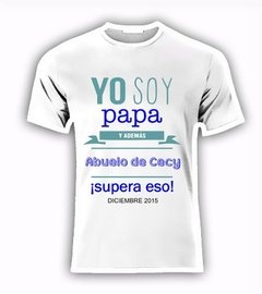 Playera Personalizada Maternidad Papa Mama Baby Shower - comprar en línea