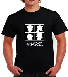 Playera Banda Gorillaz Logo Esqueleto Simio Dientes *album* - comprar en línea