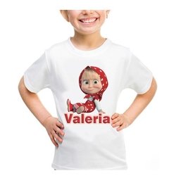 Playera Masha Y El Oso Coleccio 5 Dif Niña Para Todas Tallas en internet