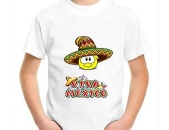 Playera Viva Mexico Dia Festivo Sombrero, Revolucion, Fiesta