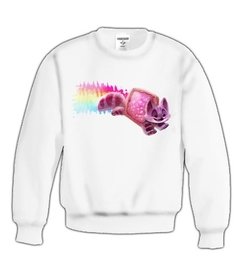 Sudadera Nyan Cat Gato Arcoiris Blusa Colores Fantasia Blanc - comprar en línea