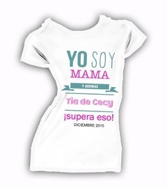 Playera Personalizada Maternidad Papa Mama Baby Shower