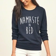 Sudadera Namaste En Mi Cama Especial Espiritual Chistoso