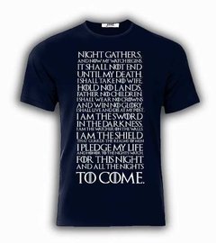 Playera O Camiseta Night Watch Juramento Game T 100% Algodon en internet