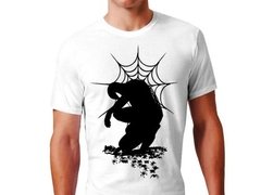 Playera Superheroes Spiderman-batman Dark