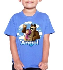 Playera Masha Y El Oso Coleccio 5 Dif Niña Para Todas Tallas - comprar en línea