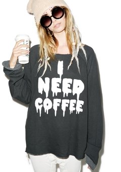 Sudadera I NEED COFFEE MODA - comprar en línea