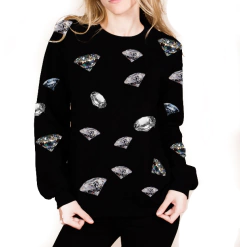 sudadera diamantes