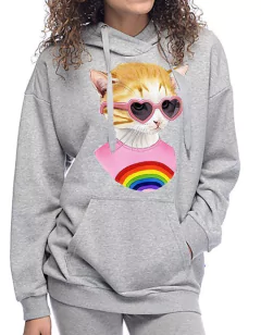 Sudadera Rainbow Cat + lentes de sol