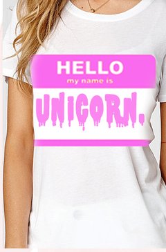 playera camiseta unicornios