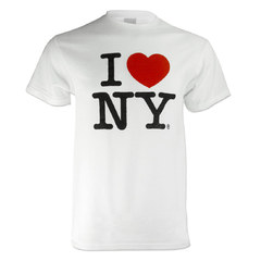 playera blanca I love new york