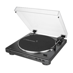 AUDIO TECHNICA AT-LP60X-BK Bandeja Giradisco de Accionamiento por correa. Color negro - Lead Music