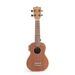 BAMBOO UKELELE SAPELE SOPRANO C/EQ Y FUNDA ACOLCHADA - BU-21CFQ