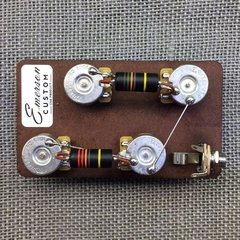 EMERSON CUSTOM Kit Les Paul Prewired (Long Shaft) 3/4" (Tapa Curva) - LP-BB-LONG