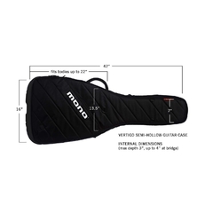 MONO Vertigo Semi-Hollow Guitar Case, Black — M80-VHB-BLK - comprar online