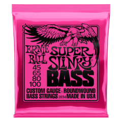 ERNIE BALL 45-100 SUPER SLINKY NICKEL WOUND ELECTRIC BASS STRINGS - 2834