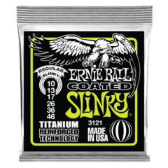 Ernie Ball 10-46 Regular Slinky Coated Titanium Rps Electric Guitar Strings - 3121