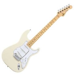 G&L Legacy Tribute, Gloss White, Diapason Maple, mango satinado natural TI-LGY-211R47M16