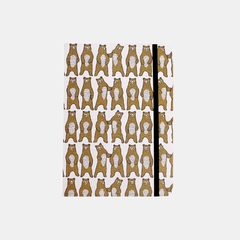 KIT ORGANIZATE · CONTENEDOR + CUADERNO OSOS MARRON - comprar online