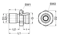 628-1015 - Conexão Reta, G3/4, 20/15 na internet