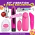 Kit Plug Anal Vibrador Ponto G Masturbador Masculino Egg Vibrador Bullet Penis Personal + Gel Lubrificante Íntimo Lubri.