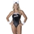 Super Especial Fantasia Coelha da Playboy de Couro Lingerie Sexy Body Conjunto