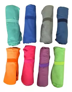 Toallón Secado Rápido Tela Microfibra Amarello 80 X 160 Cm