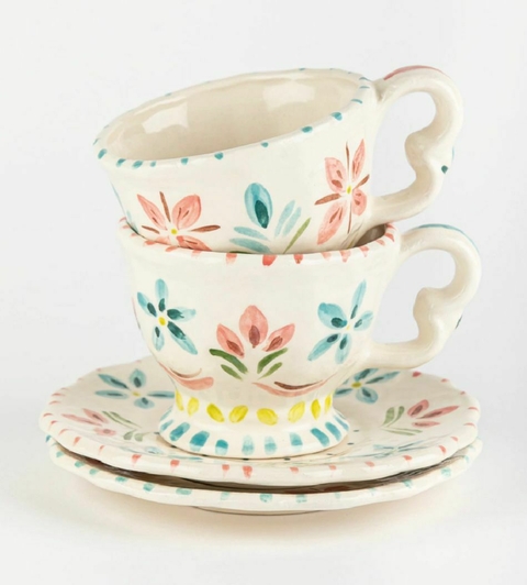 Taza con plato Juani