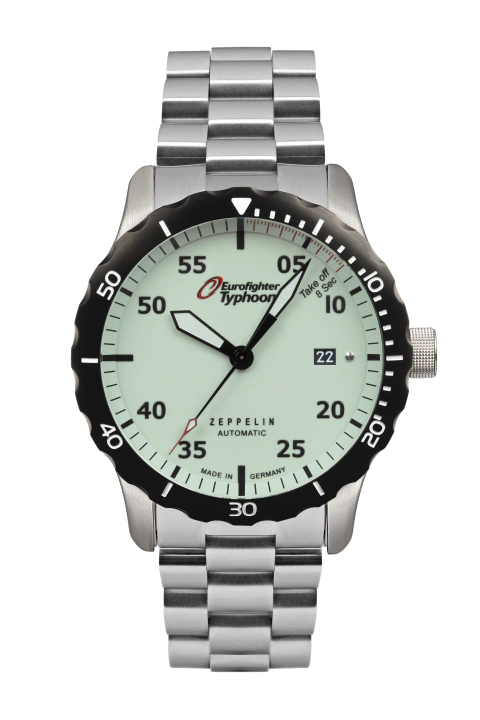 Zeppelin Eurofighter Acero Blanco Automático 43mm